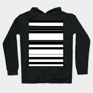 Black and White Stripes Hoodie